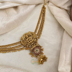 Premium Mayil Lakshmi Jada Bun Billai Maatil - Ghungroo Maatil - Jhumka - G11486