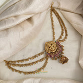 Single Lakshmi Jada Bun Billai with Maatil - Ghungroo Maatil - Jhumka - G11473