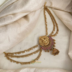 Single Lakshmi Jada Bun Billai with Maatil - Ghungroo Maatil - Jhumka - G11473