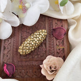 Vriksham Silk Thread Kundan Saree Pin-Off White-H1001