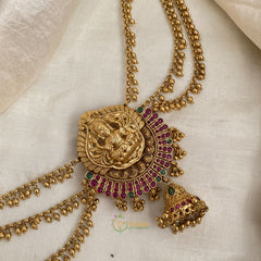 Single Lakshmi Jada Bun Billai with Maatil - Ghungroo Maatil - Jhumka - G11473