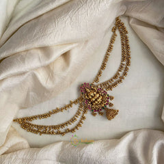 Gold Look Alike Lakshmi Jada Bun Billai Maatil - Ghungroo Maatil - Jhumka - G11495