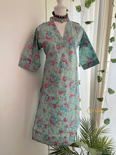 Ethnic Wear Sky Blue Color Geometric Print Straight Cut Kurti-Vriksham-VS5158