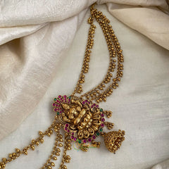 Gold Look Alike Lakshmi Jada Bun Billai Maatil - Ghungroo Maatil - Jhumka - G11495