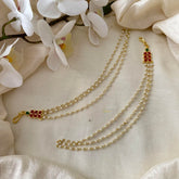 Precious Jadau Kundan Pearl Maatil-Ear Chain-G14245