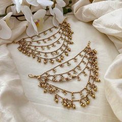 Premium 5 Layer Gold Bead Maatil-Ear Chain-G14250