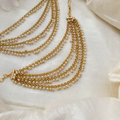 4 Layer Pearl Maatil-Ear Chain-G14237