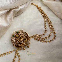 AD Stone Mayil Lakshmi Jada Bun Billai with Maatil - Ghungroo Maatil - G11475