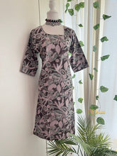 Ethnic Wear Grey and Green Floral Bloom Print Straight Cut Kurti-Vriksham-VS5161