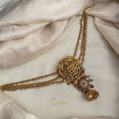 Premium Mayil Lakshmi Jada Bun Billai Maatil - Pearl Maatil - Jhumka - G11487