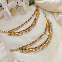 Golden Polish 2 Layer Pearl Maatil-Ear Chain-G14246