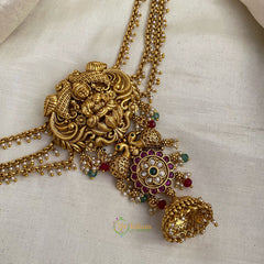 Premium Mayil Lakshmi Jada Bun Billai Maatil - Pearl Maatil - Jhumka - G11487