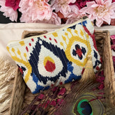 Vriksham Designer Off White Cotton Pouch, Purse for Women with Zipper-G19044