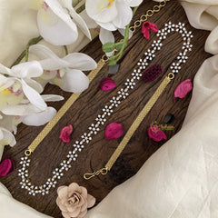 Vriksham American Diamond Floral Hip Chain-G17591