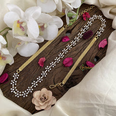 Vriksham American Diamond Floral Hip Chain-G17591