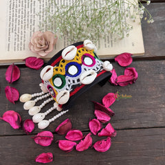 Vriksham Vibrant Threads & Cowries Statement Bracelet-S1031