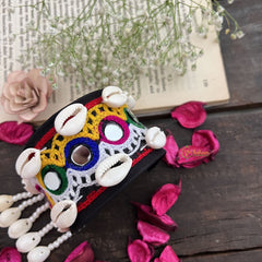 Vriksham Vibrant Threads & Cowries Statement Bracelet-S1031
