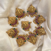 Lakshmi Red Green Matt Finish Jada Billai-G13138