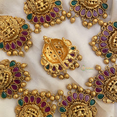 Lakshmi Red Green Matt Finish Jada Billai-G13138