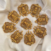 Vriksham Designer Lakshmi Dual Peacock Jada Billai-Red Green-G16339