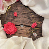 Vriksham Classic Pear Shape AD Stone Pendant Invisible Chain-Pitch-G20598