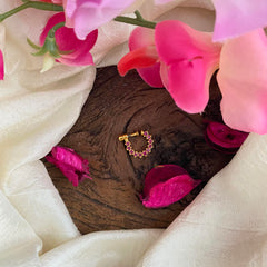 Red AD Stone Nath / Nose pin-G13855