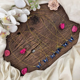 Vriksham Blue Butterfly Pendant Invisible Chain-6 pieces Set-Return Gif-RG229