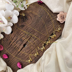 Vriksham Yellow Butterfly Pendant Invisible Chain-6 pieces Set-Return Gif-RG228