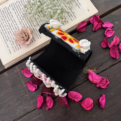 Vriksham Phulkari Bloom Cowrie Shell Cuff Bracelet-S1036