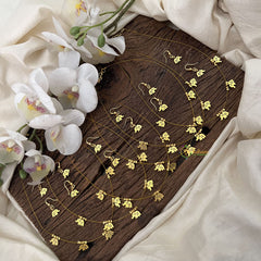 Vriksham Golden Elephant Charms Invisible Pendant Chain-6 pieces Set-Return Gif-RG218