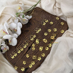 Vriksham Golden Butterfly Charms Invisible Pendant Chain-6 pieces Set-Return Gif-RG217