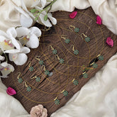 Vriksham Floral Green Stone Invisible Pendant Chain-6 pieces Set-Return Gif-RG220