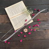 Vriksham Floral & Peacock Grace Antique Silver Oxidized Hipchain-S1042