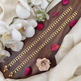 Vriksham Antique Designer Gold Look Alike Bridal Anklets-G17789
