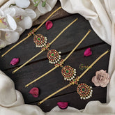 Vriksham Kemp Attgai Round Style Necklace Return Gift-Pearl-RG201