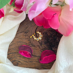 Simple White AD Stone Nath / Nose pin-G14003