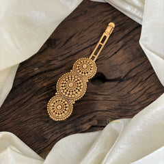 Premium Gold Look Alike Hair clip -Gold Bead-G11274