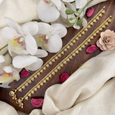 Vriksham Gold Look Alike Bridal Anklets-Triangle-G17809