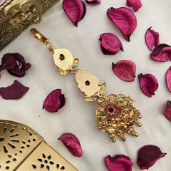 Vriksham Exquisite Peacock 1 gm Gold Maang Tikka-G17088