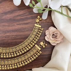 Vriksham Gold Look Alike Floral Bridal Anklets-G17818