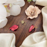 Vriksham Elegant AD Stone Nath/Nose pin-White-G17349