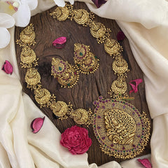 Premium temple Lakshmi Haram -Ghungroo-G5355