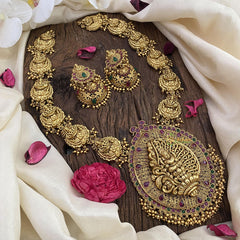 Premium temple Lakshmi Haram -Ghungroo-G5355