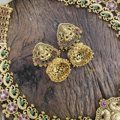 Traditional Lakshmi Pendant Coin Style Haram-G5339