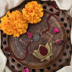 Vriksham Rakshabandhan Sliver Plated Chakri Style Rakhi-RB210