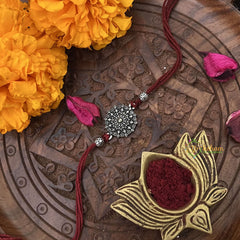 Vriksham Rakshabandhan Sliver Plated Chakri Style Rakhi-RB210