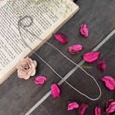 Vriksham Simple Oxidized Silver Sleek Everyday Wear Chain-S1052