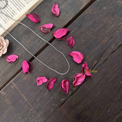 Vriksham Simple Oxidized Silver Sleek Everyday Wear Chain-S1052