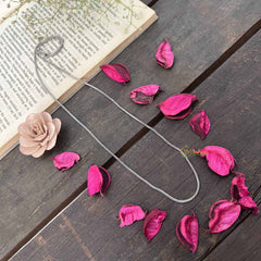 Vriksham Simple Oxidized Silver Sleek Everyday Wear Chain-S1052