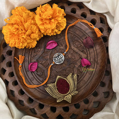 Vriksham Rakshabandhan Sliver Plated Jay Shree Ram Rakhi-RB209